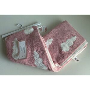 Cupcakes And Cashmere Christmas Snowman Pink Blanket Throw Soft 50X70” NEW